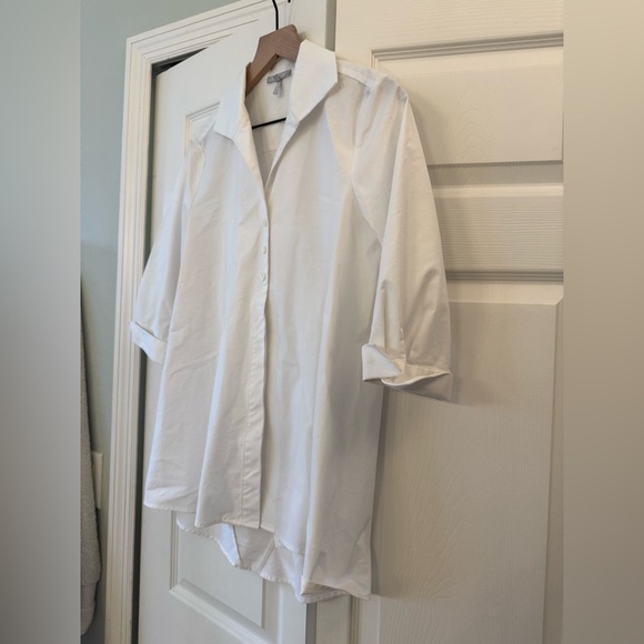 HINSON WU - BETTY LONG SLEEVE TUNIC in white size 6 - Picture 6 of 8